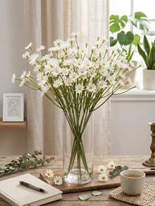 1/4/6/10pcs 10.63 Inch Artificial Daisy Bouquet, Fresh And Soothing, Suitable For Handheld Flower Basket, Mother's Day, Wedding Season, Back To School Season, Picnic Photo Backdrop And Teen Bedroom Desktop Decoration - Multicolor - View 4