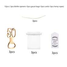 Baderke 50pcs 50th Birthday Bottle Opener Party Favor Set - View 7