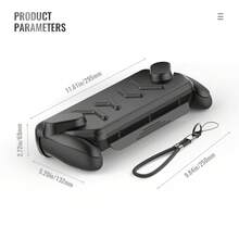 1 Set Front & Back ABS+TPU Protective Case For ROG Xb Ox Ally / ROG Xb Ox Ally X, Shockproof Anti-Drop Anti-Scratch Sweatproof Anti-Slip Grip Cover, Adjustable Kickstand, Heat Dissipation Friendly Precise Cutouts Handheld Gaming Console Shell. - View 4