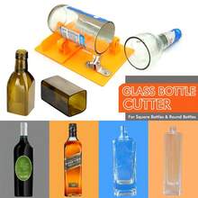 Set Pemotong Botol Kaca DIY - Pisau Karbida Tajam, Alat Kerajinan Manual, Cocok untuk Botol Anggur dan Lainnya, Pemotong Botol Kaca, Set DIY, Tajam, Kepala Pemotong Karbida - A - View 2
