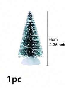8pcs/1pc Mini Christmas Tree Realistic Fir Tree With Snowflakes And Fragrant Fruit, Suitable For Home Decor, Theme Party Decoration, Room Arrangement, Photography Props, Applicable For Christmas Holiday, Winter Decoration, Christmas Party And More - Multicolor - View 11