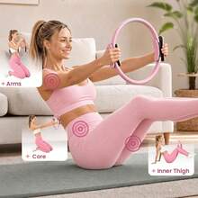 10PCS Women's Pilates Set, Home Equipment Combination, Yoga Blocks, Resistance Bands, Suitable For Full Body Workout, Yoga, Stretching, Pilates For Beginners - Multicolor - View 3