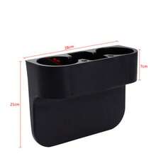 1pc Space-Saving Car Cup Holder, Easy Install Multi-Function Car Seat Gap Filler Storage Box, Suitable For Car Phone & Beverage Storage, Home Bedroom Bathroom Car Interior Decor, Holiday Travel Car Essential Accessory - Multicolor - View 10