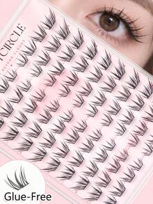 Glue-Free False Eyelashes Mixed Fox Series, Asymmetric, Natural Style, Mixed Sizes, Comfortable And Easy To Use, Daily Wear - C - View 5