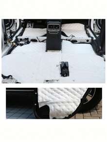 Car Heat Insulation Soundproofing Insulation Pad, Double-Layer Noise Reduction Soundproofing Tube Foam, Self-Adhesive Sound-Absorbing Cotton Sheet, Suitable For HVAC, Machines, Windows, Walls, Doors Soundproofing And Sound-Absorbing Panels, Suitable For Car Hood, Engine, Roof, Doors And Trunk - B - View 4