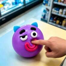 Cute Creative Dog Face Squeeze Toy, DIY Soft Squeezable Toy, Soft Rubber Toy, Children's Stress Relief Toy - Multicolor - View 3