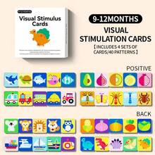 Black & White Flash Cards For Newborn Early Education Visual Stimulation, 0-36 Months Infant Color Tracking Puzzle Cognitive Cards, Suitable For Christmas - Multicolor - View 7