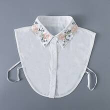 1pc New Autumn/Winter 3D Floral Sequin Beaded Detachable Collar, Versatile Shirt Decoration Collar, Sweater Inner Layer Collar Accessory - Multicolor - View 5