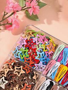 100/50/20/2pcs Girls Multi-Color Bangs Clips BB Clips Bow Hair Clips Hair Accessories For Teen Girls, High Elasticity Durable Non-Damaging Hair Ties Hair Bands Sweet Versatile Small Rubber Bands For Daily Use - Multicolor - View 4