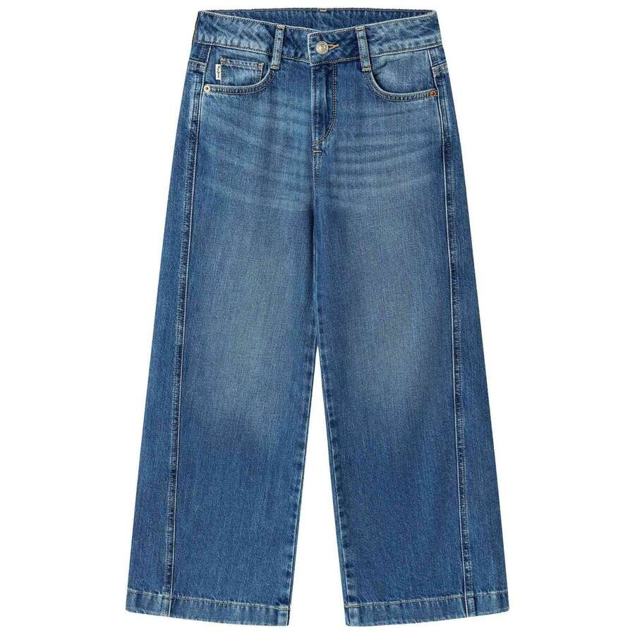 Pepe Jeans بناطيل طفلة صغيرة - الأزرق - مشاهدة 1