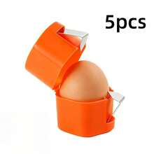 1/5pcs Handheld Egg Shell Opener, 2026 New Stainless Steel Egg Cutter, Raw And Cooked Egg Cracking Tool, Kitchen Cooking Gadget, Practical Christmas Home Gift - View 13