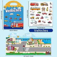 1/2/4/6 cuốn sách dán sticker DIY tái sử dụng cho trẻ em, sticker bong bóng nhiều cảnh và nhiều chủ đề, sticker thạch sáng tạo, sách dán sticker yên tĩnh cầm tay cho bé, quà tặng đồ chơi sticker cho trẻ em - Nhiều màu - Xem 16