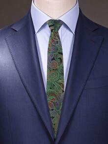 Men's Vintage Jacquard Tie Collection, Floral Paisley Paisley Pattern Business Wedding Banquet Formal Suit Neckties - Multicolor - View 6