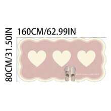 1pc Pink Bow Cream Style Decorative Rug, Bedroom Decor, Small Rug, Carpet, Home Decor, Living Room Rug, Living Room Small Rug, Bedroom Rug, Living Room Home Decor, Outdoor Rug, Washable Rug - Multicolor 7 - View 14