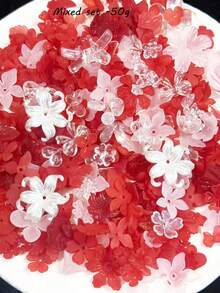 Matte Flower Petals, Acrylic Loose Beads, DIY Earrings, Hair Accessories, Hanging Ropes, Accessories Wholesale - Multicolor - View 15