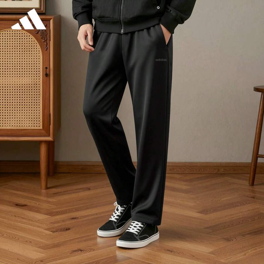 Adidas/Adidas Authentic 2026 Spring Men's Woven Slim Fit Casual Outdoor Sports Long Pants KQ7895 - Black - View 1