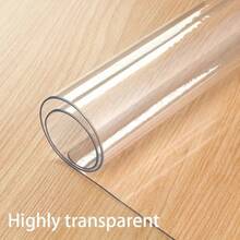 0.25mm Transparent Desk Protector Pad - Rectangular Vinyl (PVC) Desk Mat, Suitable For Office, Vanity, Bedside Table, Computer Desk And Writing Desk - White - View 2