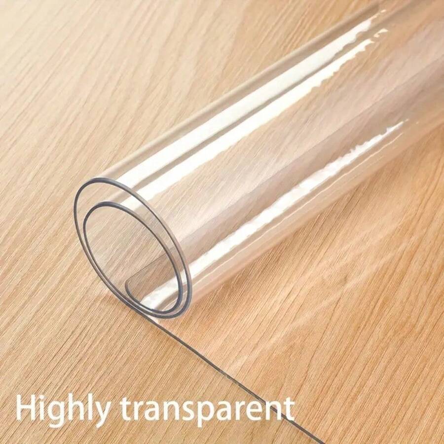0.25mm Transparent Desk Protector Pad - Rectangular Vinyl (PVC) Desk Mat, Suitable For Office, Vanity, Bedside Table, Computer Desk And Writing Desk