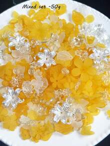 Matte Flower Petals, Acrylic Loose Beads, DIY Earrings, Hair Accessories, Hanging Ropes, Accessories Wholesale - Multicolor - View 12