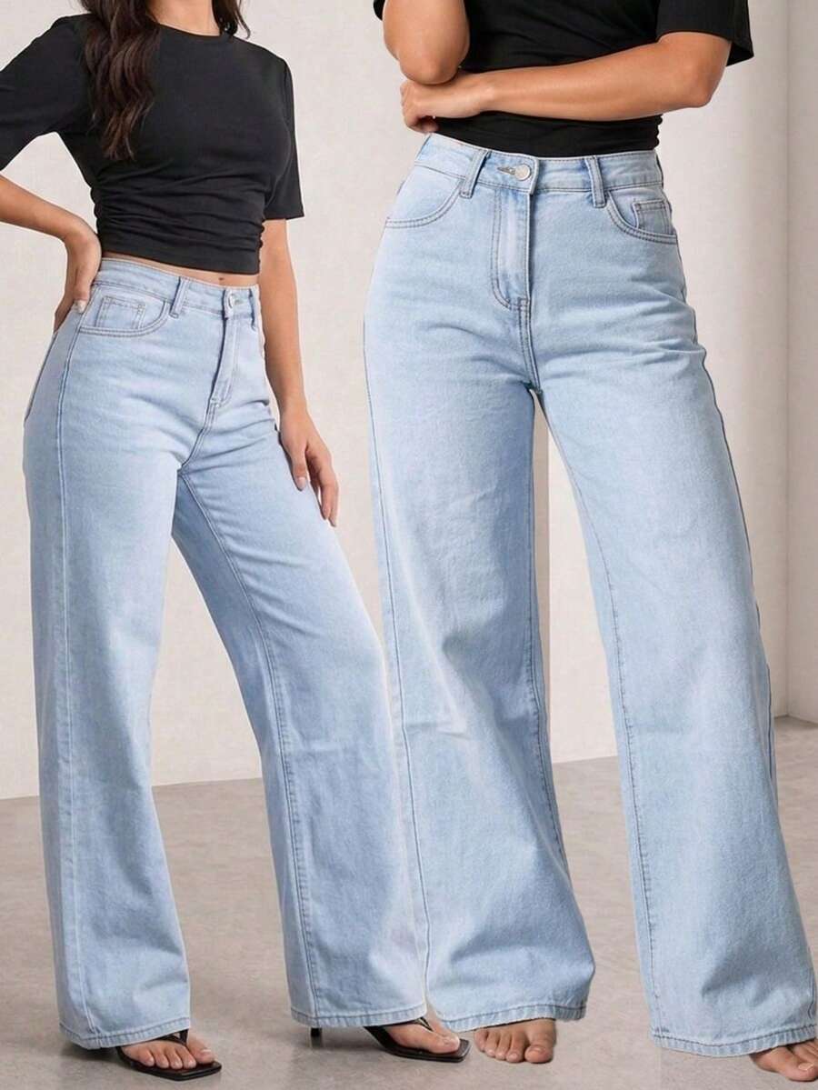 Women Jeans - Light Wash - View 1