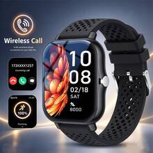 Smart Watch With 180mAh Large Capacity Battery, 1.83-Inch HD Screen, Wireless Calling, Message Notification, Weather Forecast, Watch Face Wallpaper, Fashion Style, Best Gift Choice For Friends, Holiday Gift - Multicolor - View 12