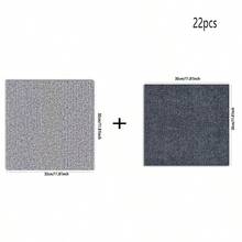 22Pcs Self-Adhesive Modular Floor Tiles, Textured Interlocking Floor Mats, Pet Friendly, Recombinable For Indoor Decor, Easy Maintenance For Indoor Space - Square Rug - View 10