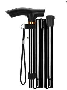 Adjustable Aluminum Alloy Walking Cane - Lightweight Foldable Travel Cane, Ergonomic Grip And Non-Slip Tip, Suitable For Walking Support, Hiking, Travel - Simple Version - View 15