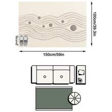 1PC Grey Beige Wavy Polka Dot Pattern Coffee Table Rug, Modern Minimalist Cream Style Wabi-Sabi Art Faux Cashmere Rectangular Machine Washable Area Rug, Suitable For Daily Home/Housewarming/All Seasons Large Size Floor Mat, Aesthetic Home Decor - Multicolor - View 19