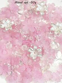 Matte Flower Petals, Acrylic Loose Beads, DIY Earrings, Hair Accessories, Hanging Ropes, Accessories Wholesale - Multicolor - View 14