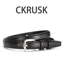 1pc/2pcs Women's Silver Buckle Solid Color Minimalist Casual Versatile Decorative Belt, Suitable For Daily Commute Wear - Multi-color Silver Buckle - View 4