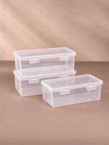Hair Accessory Storage Box, Desktop Organizer, Travel Portable Storage Box, Suitable For Storing Hair Accessories, Hair Clips, Hair Ties, Paper Clips, Erasers, Cosmetics, Toiletries And Other Small Items, Festival Gift. - Clear - View 18