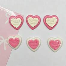 6pcs/12pcs Cute Dual-Color Heart-Shaped Fridge Magnets, Resin Fridge Stickers, Suitable For Office Whiteboard, Room Decor, Kitchen Decor, Home Decor, Valentine's Day Gift, Birthday Gift, Graduation Gift - Multicolor - View 10