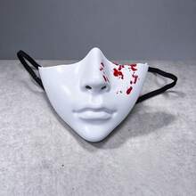 1/3Pcs Cyberpunk Bionic Half-Face Mask, Mechanical Tech Mask, Halloween Cosplay Masquerade Unisex Costume Prop - Multicolor - View 12