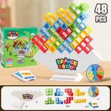 Balancing Stacking Block Game, Entertaining Party Game/Family Game, Suitable For Children, Adults, Friend Groups, Family Game Nights And Parties, Children's Day Gift, June Holiday Gift, Christmas Gift - Multicolor - View 12