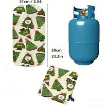 1pc Gas Cylinder Dust Cover, Anti-Stain Anti-Oil, Small Propane Tank Cover, Gas Cylinder Cover, Decorated With Various Patterns And Designs - Full Coverage - View 4