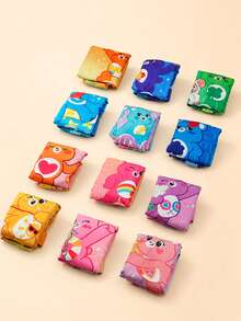 Care Bears 12 Zodiac Signs Canvas Tote Bag, Large Capacity Shoulder Bag, Printed Reusable Shopping Bag, Casual Handbag, Daily Gift - Multicolor - View 8