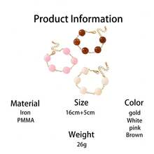 3pcs Fashionable Personalized Ins Blogger Style Colorful Candy Color Dopamine Style Women's Multi-Color Mixed Beaded Bracelet Set, Stackable/Mix & Match - Multicolor - View 6