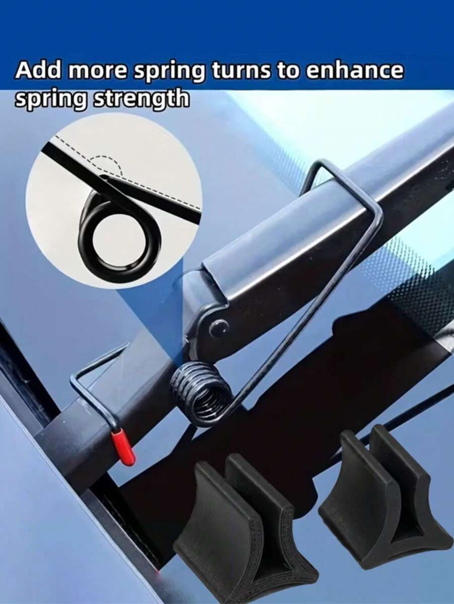 Car Wiper Freeze Protection Brackets, Winter Anti-Ice Wiper Lifters, Snow And Frost Resistant Windshield Accessories,Two Carbon Steel Wiper Arm Pressure Spring Supercharger-An Auxiliary Tool For Rain And Snow To Improve Visibility - Multiple Styles - View 1
