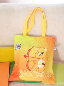 Care Bears 12 Zodiac Signs Canvas Tote Bag, Large Capacity Shoulder Bag, Printed Reusable Shopping Bag, Casual Handbag, Daily Gift - Multicolor - View 15