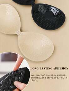 1pc Invisible Self-Adhesive Push-Up Bra, Reusable Silicone Backless ...
