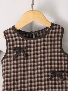 Young Girls Dresses - Coffee - View 7