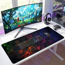1pc Large Mouse Pad, Fashionable Geometric Design, Desk Mat, Computer Keyboard Mouse Laptop Gaming Pad - Suitable For Gamers/Office And Study Accessories - View 8