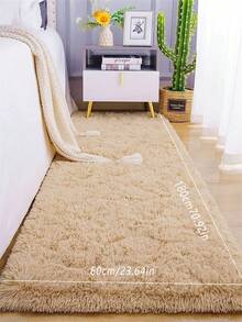 1 chiếc thảm trải sàn lông xù siêu mềm mịn, thảm lông xù dễ thương cho phòng bé gái, thảm sàn lông xù cho phòng khách, phòng ngủ, trang trí phòng, thảm tạo điểm nhấn, tấm phủ sàn - Màu Khaki - Xem 16