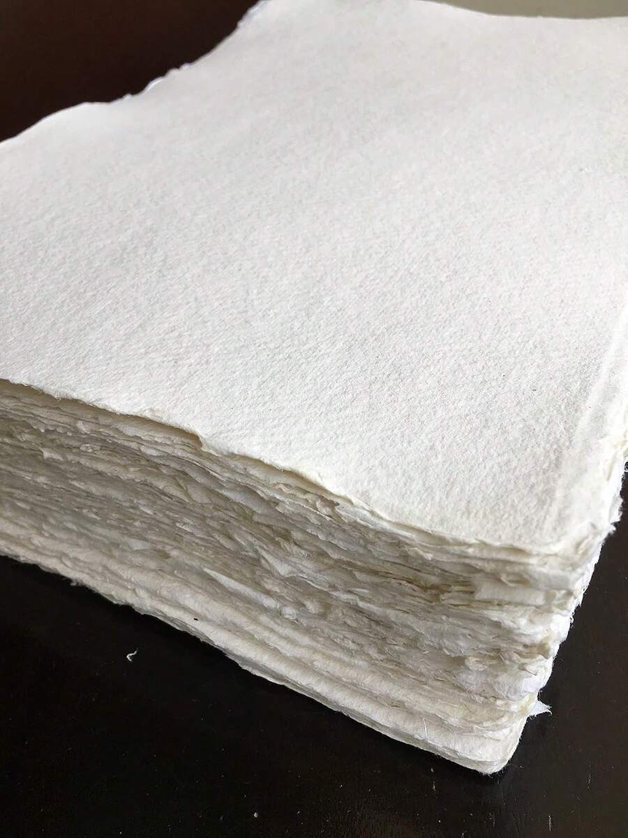 25 tờ giấy màu nước thủ công bằng cotton ép lạnh, dày, cạnh xơ, vân nhám, độ thấm hút cao và bền, phù hợp vẽ màu nước, làm thiệp cưới, thiệp chúc mừng và đồ thủ công - Nhiều mẫu - Xem 1