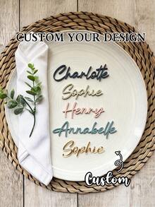 Personalised Mirror Acrylic Wedding Place Names - Multicolor - View 6