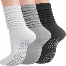 3/8 Pairs Women's Multi-Color Solid Pilates Yoga Socks, Breathable Dotted Grip Non-Slip, Suitable For Pilates, Yoga, Ballet, Sports And Home Use, All Season - Multicolor - View 7