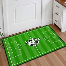 1pc Football Pattern Rug, Room Decor Rug, Home Decor Rug, Sofa Seat Rug, Bedroom Decor, Small Rug, Modern Creative Fashion Rug, Living Room Rug, Living Room Small Rug, Bedroom Rug, Outdoor Rug, Washable Rug, Gift For Boys And Girls, Thanksgiving Rug, Soft And Machine Washable, Suitable For Living Room, Office, Cafe And Balcony Decor - Multicolor - View 5