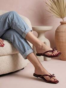Women Flat Sandals - Vino - View 3