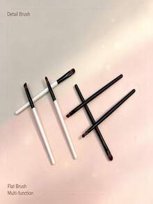 Basic Eye Styling Brush Set, Well-Balanced Applicators For Daily Eye Cosmetic Work - Multicolor - View 2
