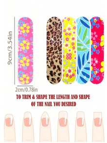 100/50/30/20/12/10/5/1pc Mini Nail File Double Sided Durable Portable For Manicure And Pedicure Black Compact Design For Natural And Artificial Nails - Multicolor - View 5